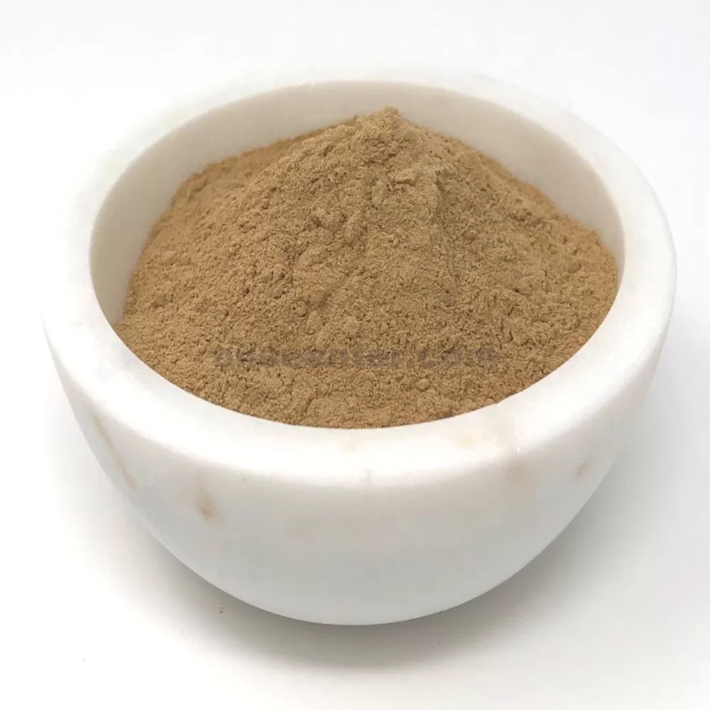 Ginkgo Biloba powder in a small bowl